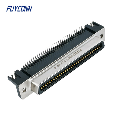Sağ Açılı PCB Dişi DDK Amphenol Centronics 64 Pinli Konnektör