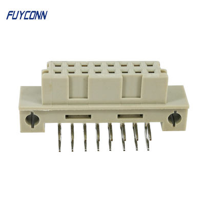 DIN41612 Dişi 2 Sıra 16 Pin Dik Açı PCB Eurocard Konnektör