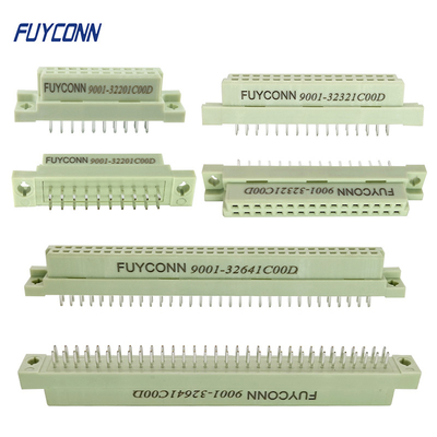 Dişi DIN 41612 Konnektör Düz PCB 2 Sıra Eurocard Konnektör W/ Dikey Terminal