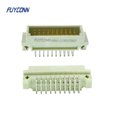DIN 41612 3 Satır Eurocard Konnektör Erkek 90 Derece R/A Kart Kilidi PCB