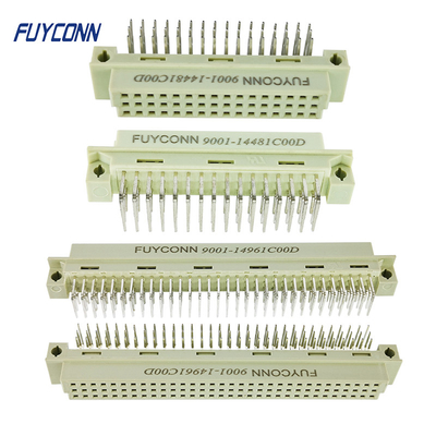 Dişi Eurocard Konnektör 3 Sıralı PCB DIN 41612 Sağ Açılı Terminal