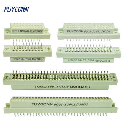 Düz Eurocard Konnektör 3 Sıra Dişi PCB Dikey DIN41612 Konnektör Kolay Tip