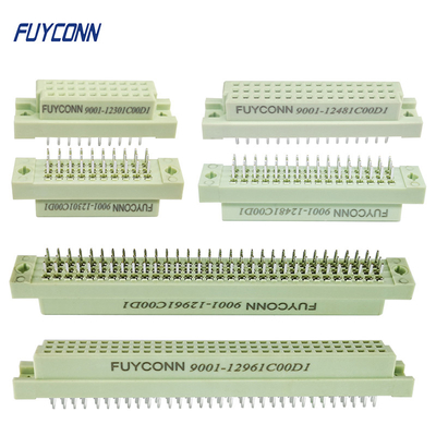 Düz Eurocard Konnektör 3 Sıra Dişi PCB Dikey DIN41612 Konnektör Kolay Tip