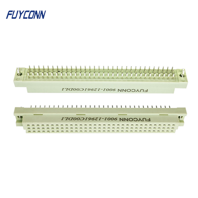 Dişi 396 DIN41612 Konnektör 96 Pinli Düz PCB Eurocard Gri Renk